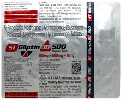 St Gliptin 3D 500 Tablet 15